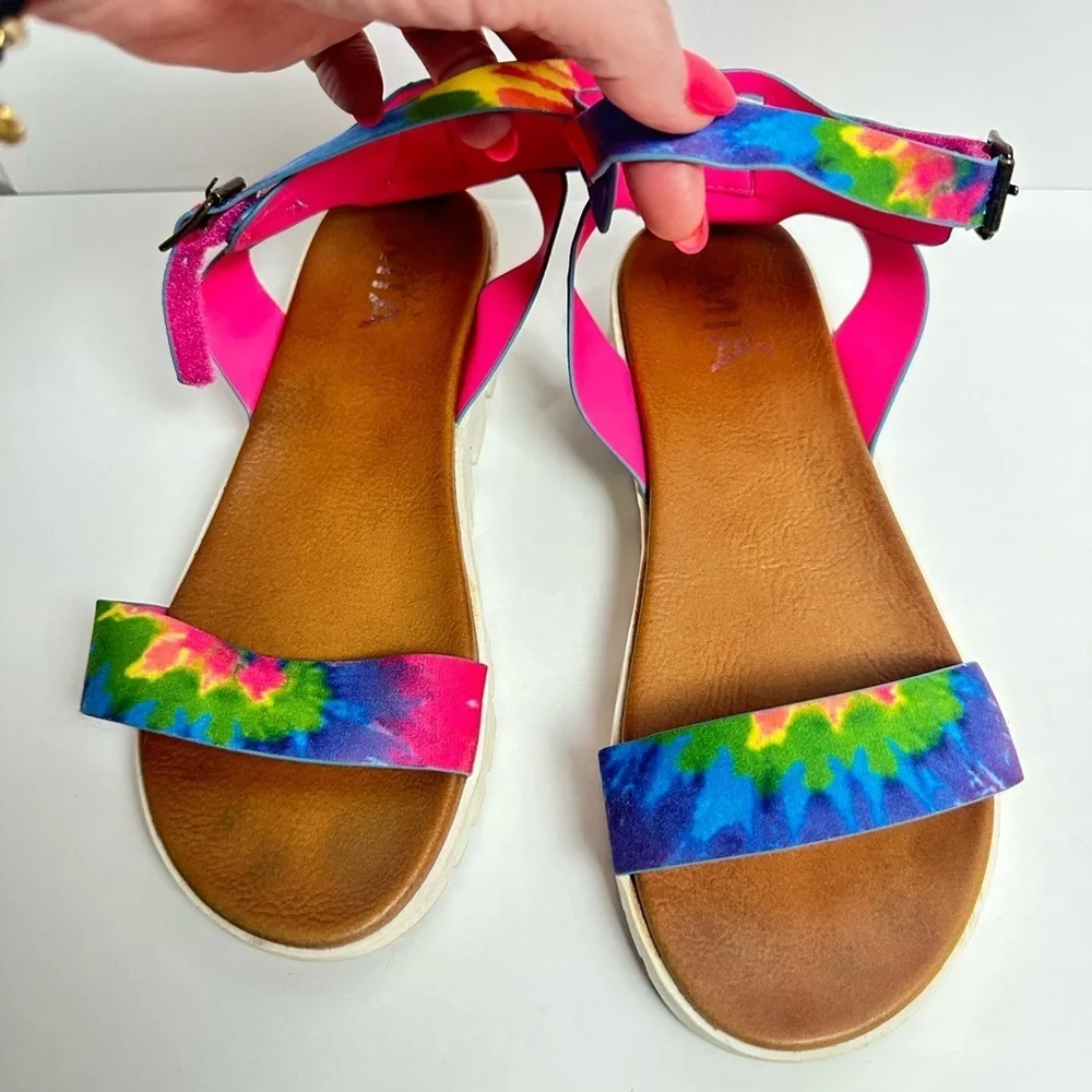 Colorful Tie-Dye Girls sandals 🩴 🌈